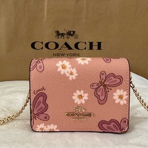 Wallet On A Chain With Lovely Butterfly Print #CH254 💕